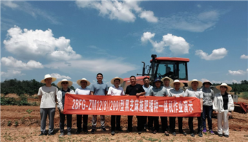 黑芝麻机播观摩培训会在鄱阳召开